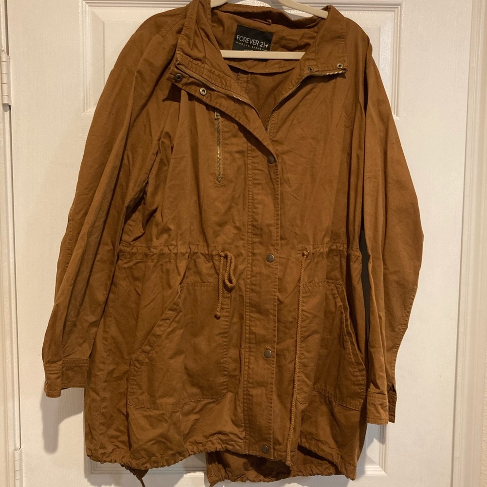 Forever 21 - Deep Tan Anorak Jacket 3X - Comfy
